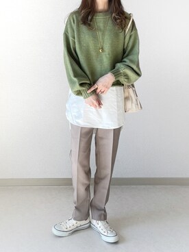 akoさん（レディース・155cm）の秋コーディネート