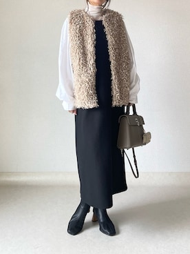 akoさん（レディース・155cm）の冬コーディネート