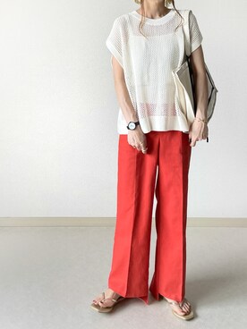 「RECTANGLE」｜akoさん（レディース・155cm）の夏コーディネート