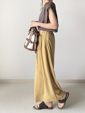 「Shoe Fantasy（シューファンタジー）のアイテム」を使った、akoさん（レディース・155cm）の夏コーディネート