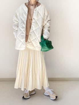 「Ritzy（リッツィー）のアイテム（ジャケット/アウター）」を使った、akoさん（レディース・155cm）の秋コーディネート