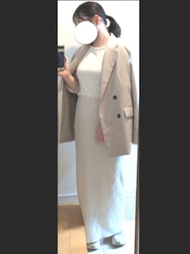 「KOBE LETTUCE（コウベレタス）のアイテム」を使った、サキさん（レディース・153cm）の春コーディネート