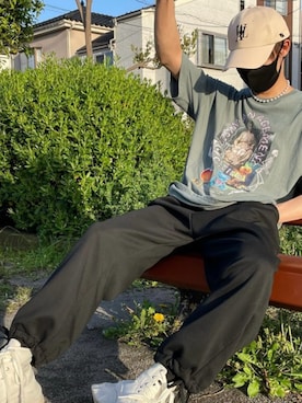 「LMCのアイテム（トップス）」を使った、er_rorさん（メンズ・170cm）の秋コーディネート
