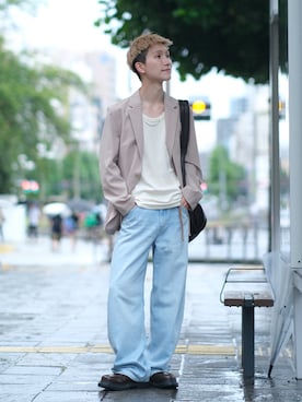 「アイテム（ベースメイク）」を使った、いったさん（メンズ・169cm）の夏コーディネート