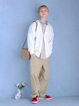 「RUUBON（ルーボン）のアイテム」を使った、いったさん（骨格ナチュラル・メンズ・170cm）の春コーディネート