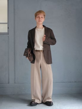 「アイテム（トップス）」を使った、いったさん（メンズ・169cm）の冬コーディネート