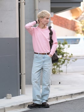 「PLST（プラステ）のアイテム」を使った、いったさん（メンズ・169cm）の春コーディネート