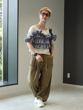 「FOSSIL（フォッシル）のアイテム」を使った、いったさん（メンズ・169cm）の夏コーディネート