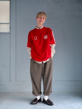 「RUUBON（ルーボン）のアイテム」を使った、いったさん（骨格ナチュラル・メンズ・169cm）の秋コーディネート