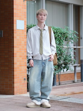 「アイテム（シャツ/ブラウス）」を使った、いったさん（メンズ・169cm）の秋コーディネート