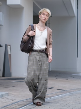 「PUBLUX（パブリュクス）のアイテム」を使った、いったさん（メンズ・169cm）の春コーディネート