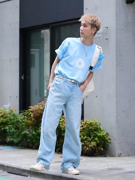 「アイテム（ホワイト系）」を使った、いったさん（メンズ・169cm）の夏コーディネート