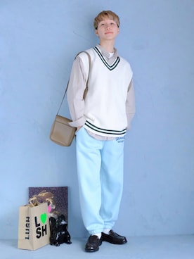 「RUUBON（ルーボン）のアイテム」を使った、いったさん（骨格ナチュラル・メンズ・170cm）の冬コーディネート