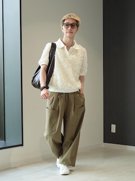 「FOSSIL（フォッシル）のアイテム」を使った、いったさん（メンズ・169cm）の夏コーディネート