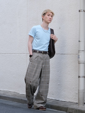 「SINSS（シンス）のアイテム」を使った、いったさん（メンズ・169cm）の春コーディネート
