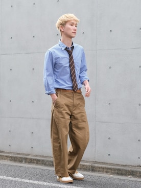 「MEMECLE（メメクル）のアイテム」を使った、いったさん（メンズ・169cm）の冬コーディネート