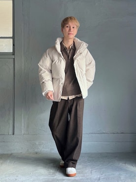 「アイテム（ポロシャツ）」を使った、いったさん（メンズ・169cm）の冬コーディネート