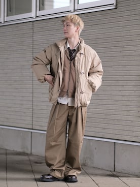 「Bleme（ブレム）のアイテム」を使った、いったさん（メンズ・169cm）の冬コーディネート