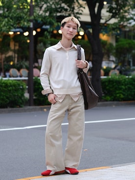 「アイテム（ショルダーバッグ）」を使った、いったさん（メンズ・169cm）の秋コーディネート