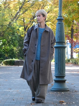 「アイテム（ニット/セーター）」を使った、いったさん（メンズ・169cm）の秋コーディネート