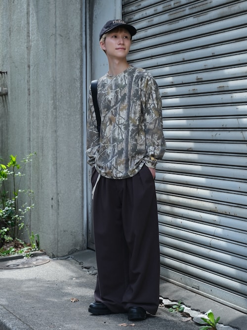セール】WEGO/【25年春夏新作】ワッフルパターンロンT（Tシャツ