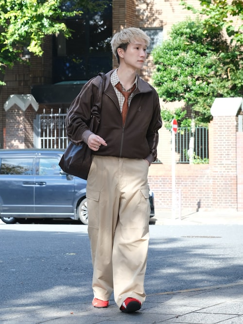 Synthetic leather shoulder bag / シンセティックレザーショルダー