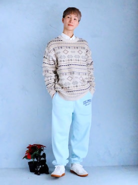 「CASPER JOHN（キャスパージョン）のアイテム（スニーカー）」を使った、いったさん（メンズ・170cm）の秋コーディネート