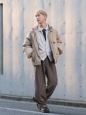 「Bleme（ブレム）のアイテム」を使った、いったさん（メンズ・169cm）の冬コーディネート