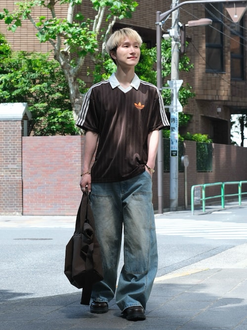 完売必須 大人気 adidas U FOOTBALL JERSEY TEE スポーティー adidas】 アディダス U FOOTBALL JERSEY TEE ショートスリーブ
