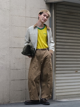 「アイテム（チノパンツ）」を使った、いったさん（メンズ・169cm）の秋コーディネート