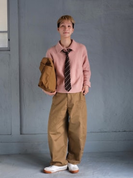 「アイテム（ポロシャツ）」を使った、いったさん（メンズ・169cm）の冬コーディネート