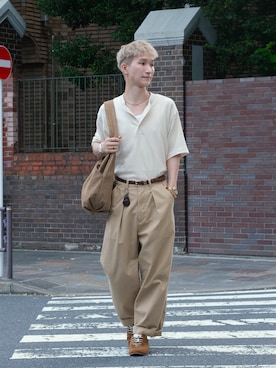 「アイテム（パンツ）」を使った、いったさん（メンズ・169cm）の秋コーディネート