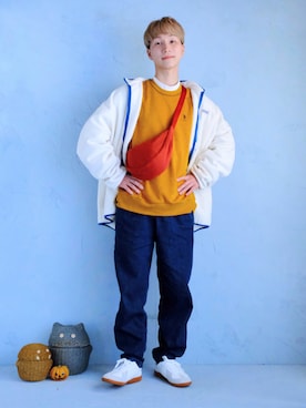 「CASPER JOHN（キャスパージョン）のアイテム（スニーカー）」を使った、いったさん（メンズ・170cm）の秋コーディネート
