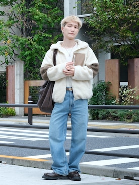 「アイテム（リング）」を使った、いったさん（メンズ・169cm）の秋コーディネート