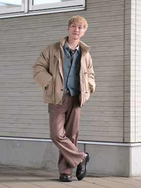 「Bleme（ブレム）のアイテム」を使った、いったさん（メンズ・169cm）の冬コーディネート