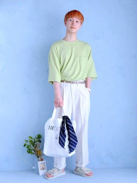 「夏のTシャツフェス」｜いったさん（メンズ・170cm）の夏コーディネート