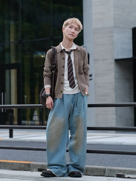 「アイテム（フォーマルスーツ/小物）」を使った、いったさん（メンズ・169cm）の秋コーディネート