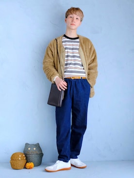 「ジャーマントレーナー」｜「アイテム（その他）」を使った、いったさん（メンズ・170cm）の秋コーディネート