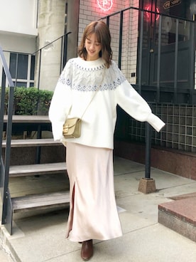 長澤 実果さん（レディース・160cm）の冬コーディネート