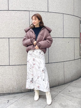 長澤 実果さん（レディース・160cm）の冬コーディネート