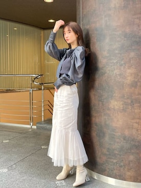 長澤 実果さん（レディース・160cm）の冬コーディネート