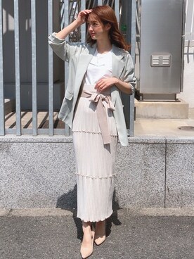 長澤 実果さん（レディース・160cm）の春コーディネート