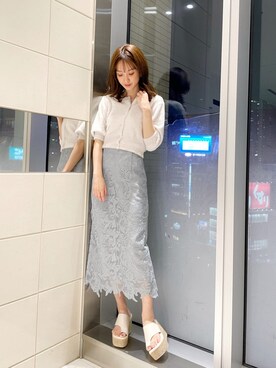 長澤 実果さん（レディース・160cm）の夏コーディネート