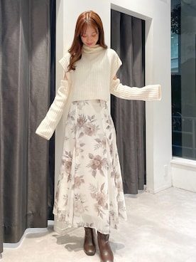 長澤 実果さん（レディース・160cm）の冬コーディネート