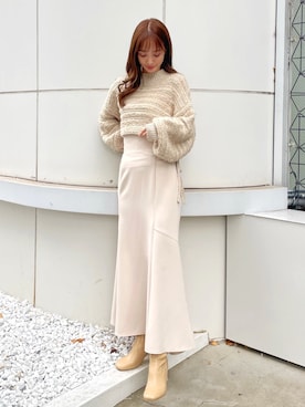 長澤 実果さん（レディース・160cm）の冬コーディネート