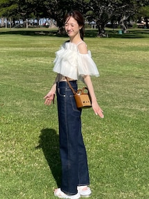 チュールフリルトップス｜マーキュリーデュオ（MERCURYDUO）公式通販