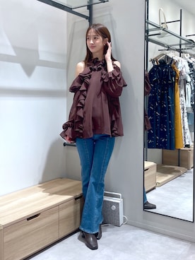 長澤 実果さん(レディース・160cm)の秋コーディネート