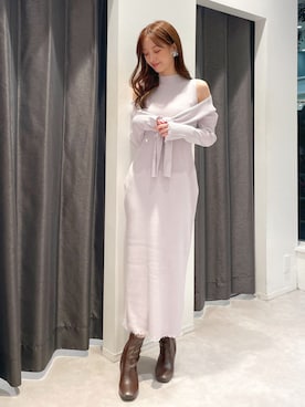 長澤 実果さん（レディース・160cm）の冬コーディネート