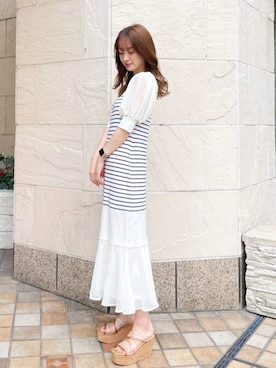 長澤 実果さん（レディース・160cm）の春コーディネート