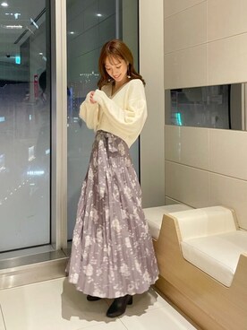 長澤 実果さん（レディース・160cm）の冬コーディネート